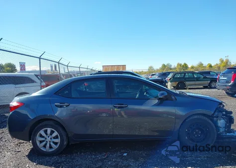 2016 Toyota Corolla Le из США, поврежденный, VIN 2T1BURHE4GC554935